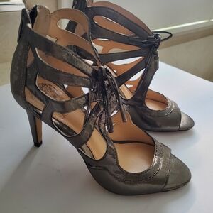 Vince Camuto Metallic Strappy Heels